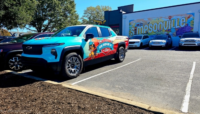 Air Repair Al Truck In Front Of Business In Simpsonville