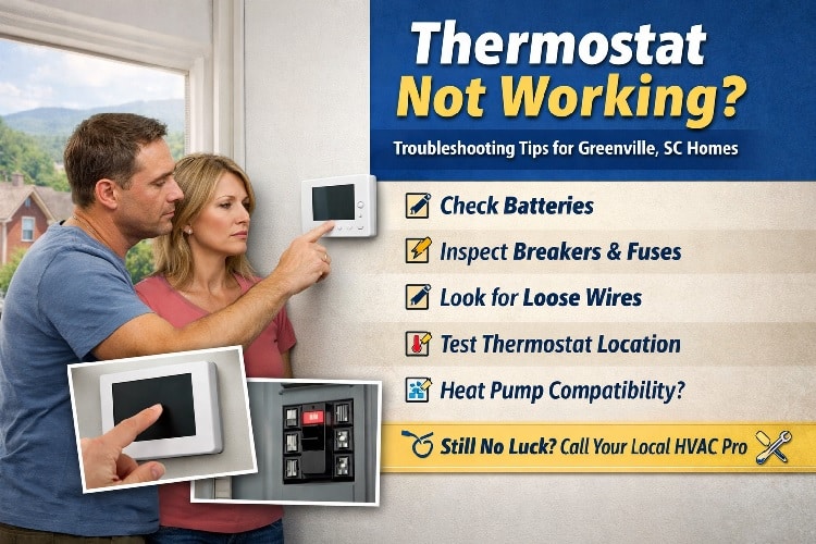 Couple Checking Thermostat