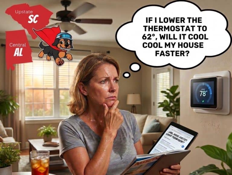 Homeowner Asking If They Lower Thermostat Will It Cool Home Fast Central Al And Upstate Sc