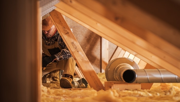 Attic Getting Insulated Attic Getting Insulated